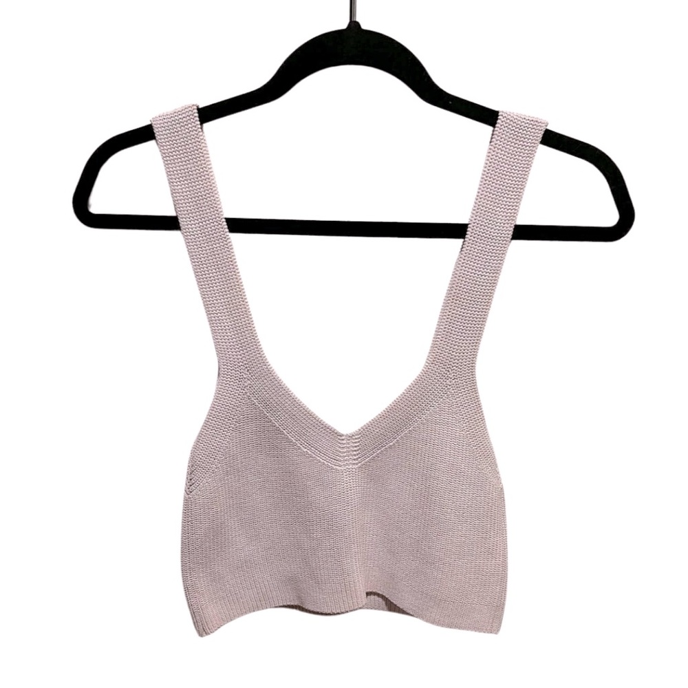 🥳 Host Pick! 🎉 Wilfred Lilac Knit Crop Top